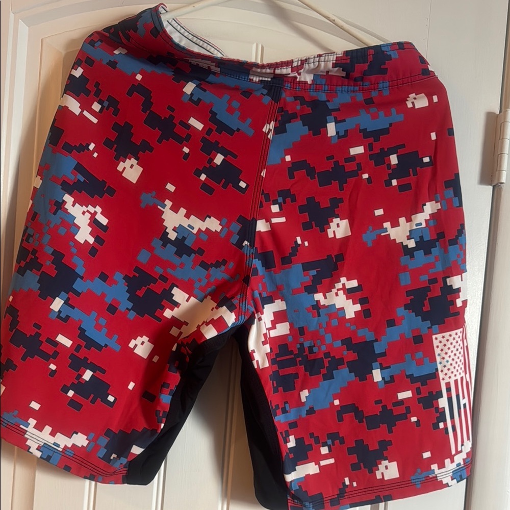 Redline Red and Blue Camo Shorts - Picture 3 of 8